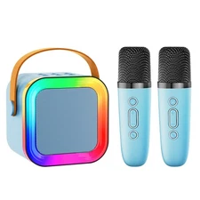 Mini Karaoke Machine Speaker for Kids Adults,Portable Bluetooth with 1-2 Wire...