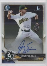 2018 Bowman Draft Chrome Draft Pick Auto Jeremy Eierman #CDA-JE Auto 01x1