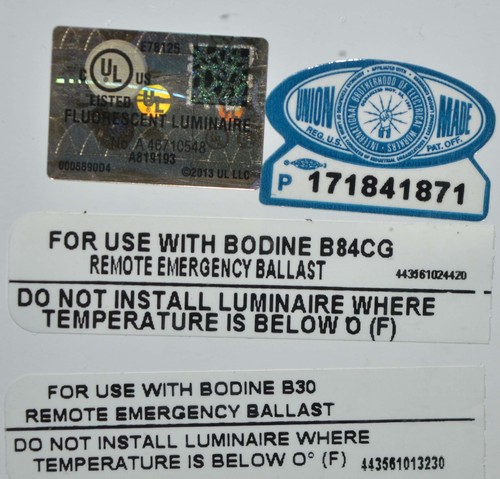 Philips Gardco Remote Emergency Lighting Sconce 101EMR-MT-226QF277-BLP-B84CG ++ - Picture 3 of 3