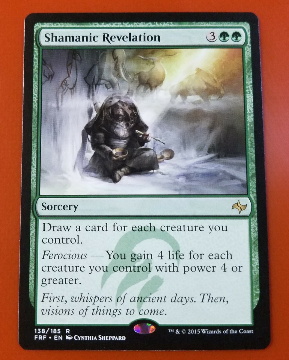 mtg green draw cards 1x Shamanic Revelation | Fate Reforged | MTG Magic Cards