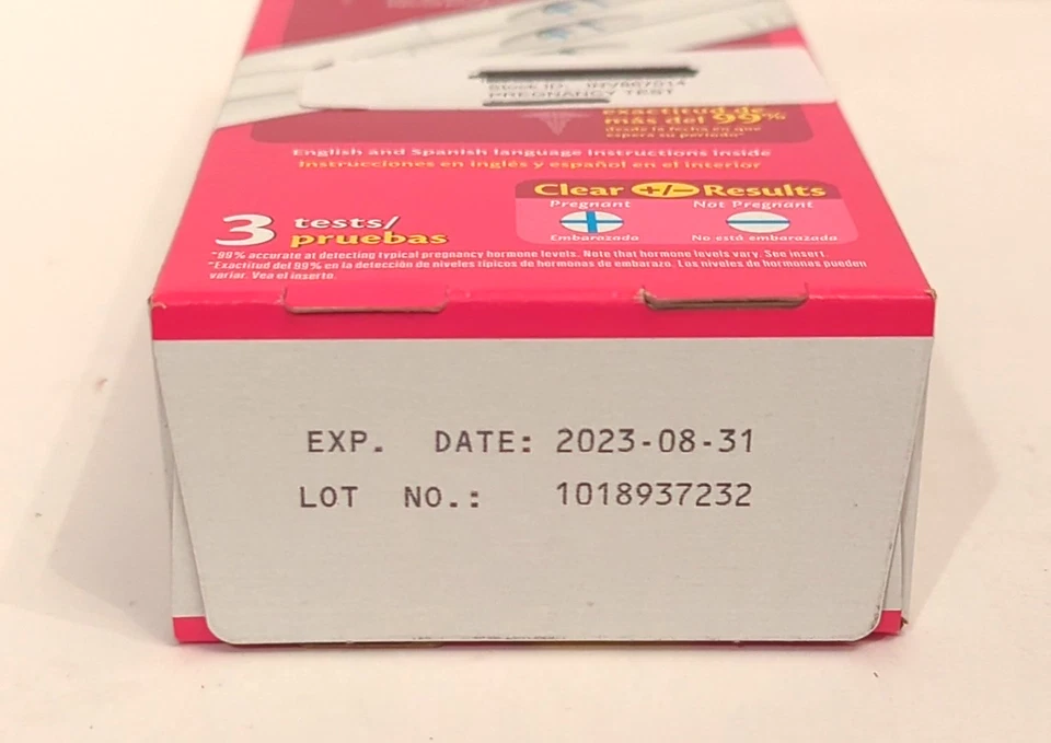 Prueba de embarazo Accu-Clear 2 minutos 99 % de precisión caja de 3 quilates exp.  2023 Foto 4 de 4