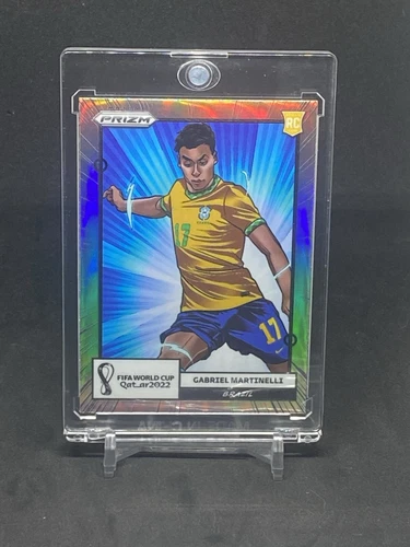 2022 Panini Prizm World Cup Gabriel Martinelli #4 Brazil Manga Case Hit SSP