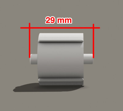 29 mm Ersatzkern für  Tesa Tischabroller Leitz WOW Duo Colour, & Cosy Ersatzteil