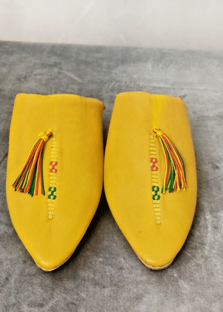 PANTOFOLA D’ORO Pantofole in pelle naturale fatte a mano Babouche pantofole marocane babouch tradizionale