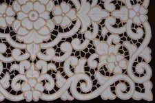 Polyester Embroidered Cutwork Placemats Table Runner Vintage Style Europe Design