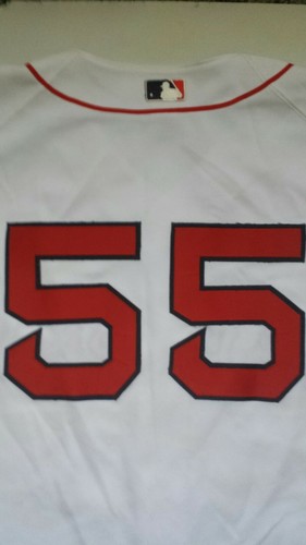 Camiseta deportiva auténtica vintage de los Medias Rojas de Boston Russell talla 48 - Imagen 4 de 8