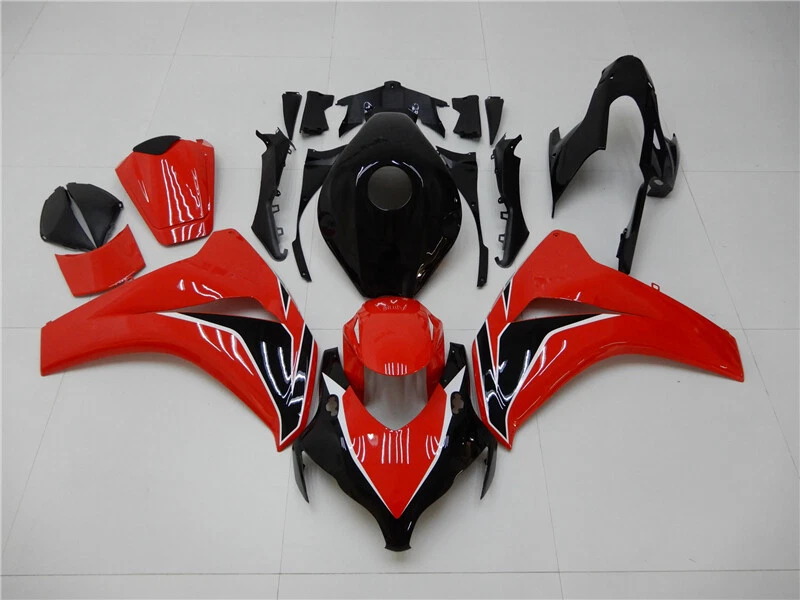 Kit Carenados para Honda CBR1000RR 2008 2009 2010 2011 Negro Rojo ABS Carrocería Foto 3 de 4