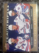 New York Rangers  2021-22 upper Deck Series 1 Team Triples