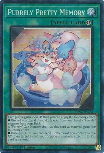 YUGIOH PURRELY (FAIRY) ASIA ENGLISH EDITION CR01-AE177 25TH FOIL 