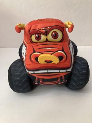 El Toro Loco Monster Jam Truckin Pals Stuffed Plush Monster Truck Orange