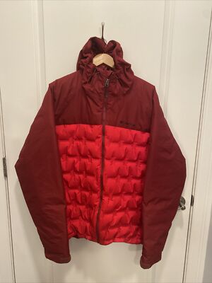 Columbia Grand Trek 650 Down Puffer Jacket XXL Omni-Tech Red Hooded 2XL Plus