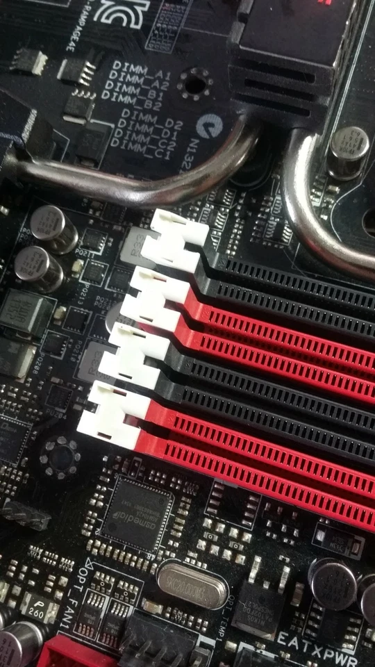 Original RAM Retention Clip Trim Repair Piece in White for ASUS - Image 3 of 3