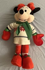 Minnie Mouse Door Greeter Plush Christmas 22" Gemmy Disney 2013