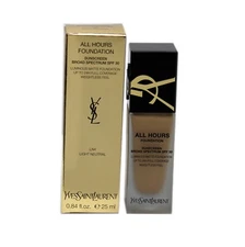 YVES SAINT LAURENT ALL HOURS FOUNDATION SUNSCREEN SPF 30 25ML #LN4 LIGHT NEUTRAL