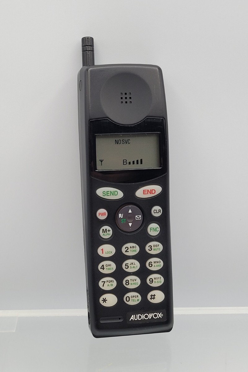 AudioVox Cellular Car Telephone MVX-470 Black Brick Phone Vintage