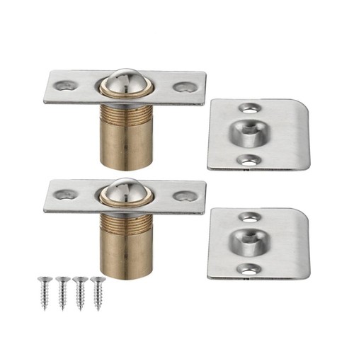 2PCS Silver Door Ball Catch Door Spring Ball Latches Doors,