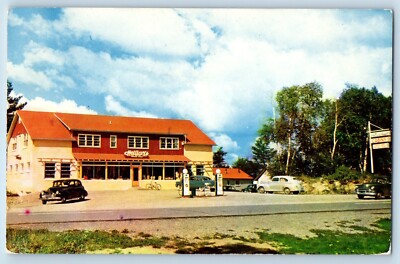 Postcard Helliar's Lakeside Resort Hot Water Knotty Shopping Centre 1954 Vintage