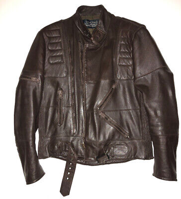 Vtg Harley Davidson Leather Jacket/Leather Pants Combo Nvr Used Brown Mens  Rare