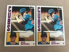 1984 Topps Baseball Card #736 Dick Ruthven Chicago Cubs NMMt Free Shipping! 
