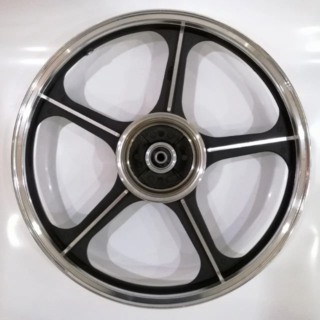 Sport Rims Honda C70 Passport 1 Pair Black With Bearing Bush 5 SPOKES 17 in - Image 3 of 4