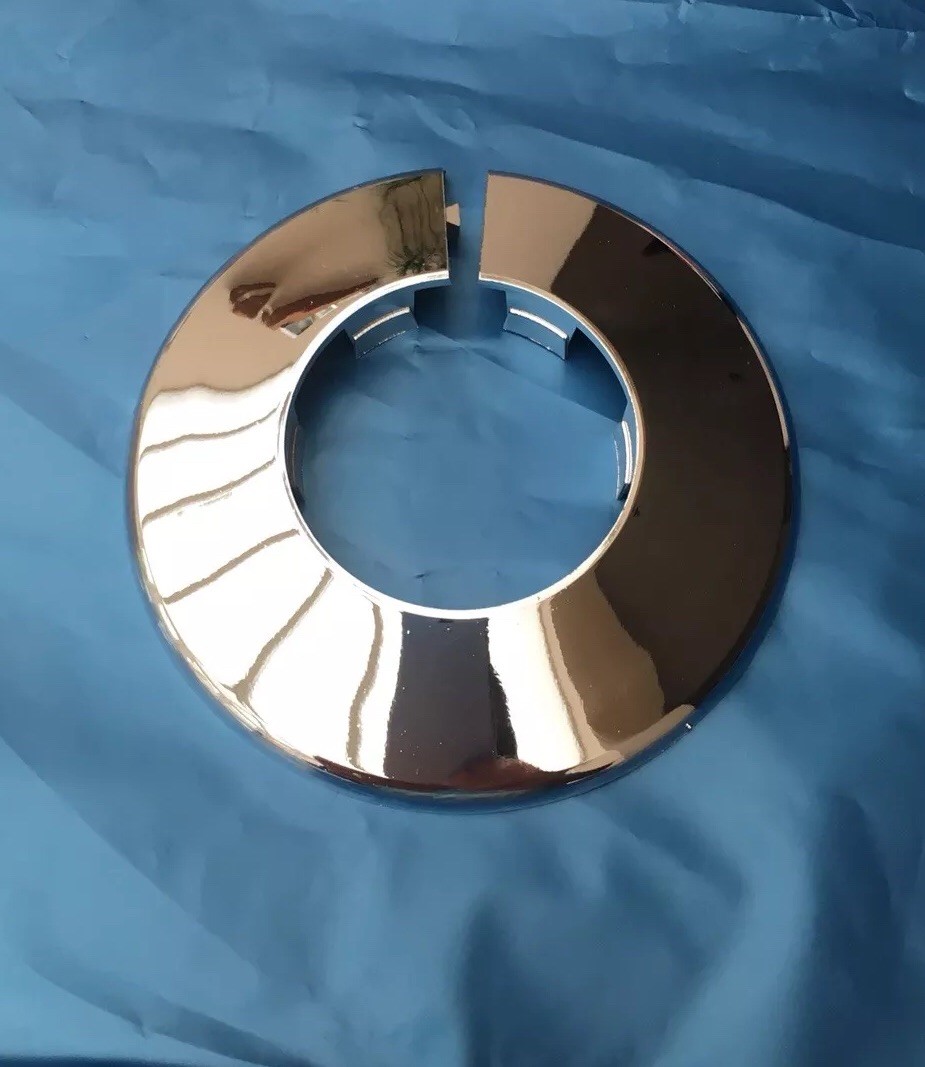 1 X  35MM CHROME PIPE PLASTIC COLLAR COVER SHROUD ROSETTE