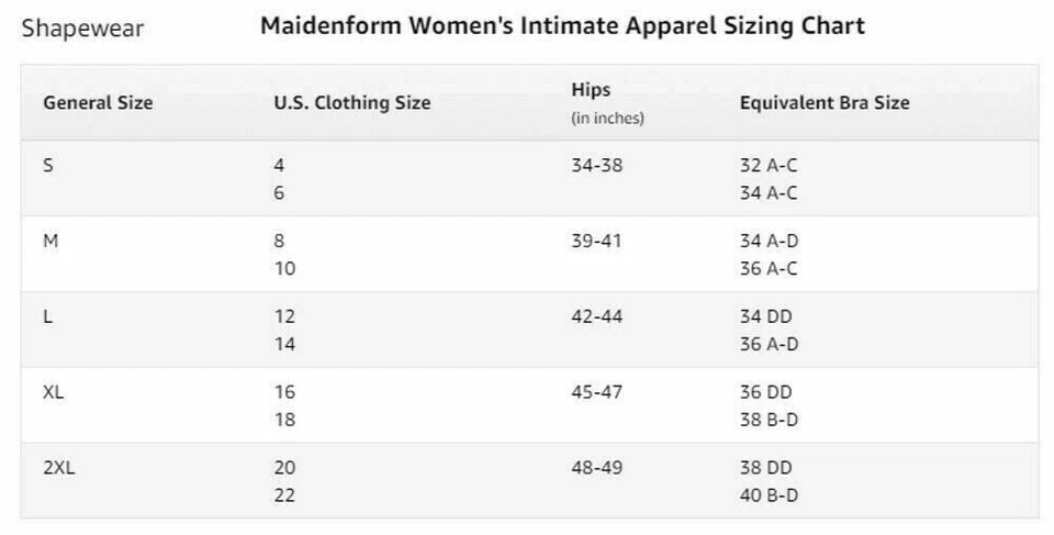 Maidenform 12433 Hi-Waist Thigh Slimmer FIRM Shapewear Black Nude MSRP $40 - Image 2 of 2