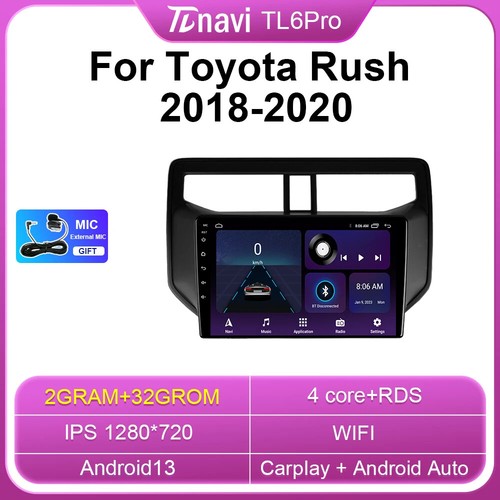 Autoradio Android Schermo Auto 18-20 per Toyota Rush Lettore Video Multimediale GPS - Foto 9 di 32