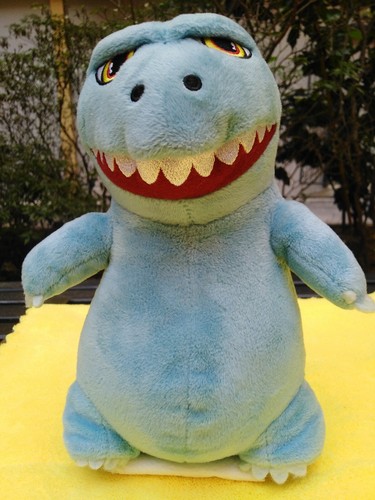 Godzilla Blue Fatty 8" Plush Doll Pre-owned VG Condition Kidrobot Toho - Picture 3 of 9