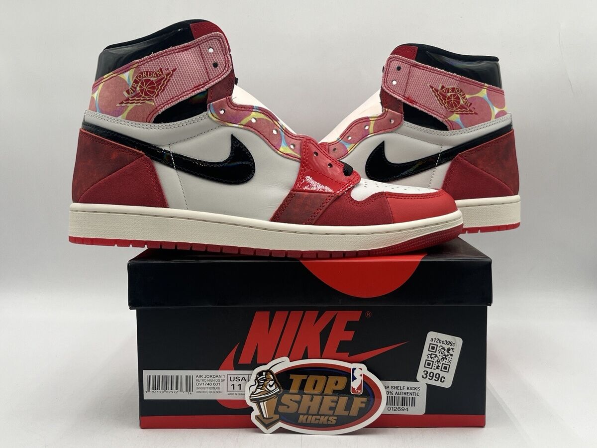 New Air Jordan 1 Retro High OG Spider Man Spider Verse Size New Air Jordan 1 Retro High OG Spider Man Spider Verse Size