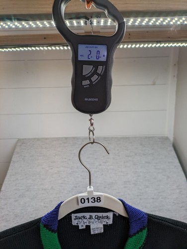 VTG Jack B Quick Belle Point Christmas Cardigan 90s Sz M Allover Print Buttons - Picture 13 of 13