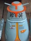 RARE ~ BILLIKEN 2000 Captain Ultra's HAUK ROBOT Wind up 9" Tin Toy ~ JAPAN  — photo 6