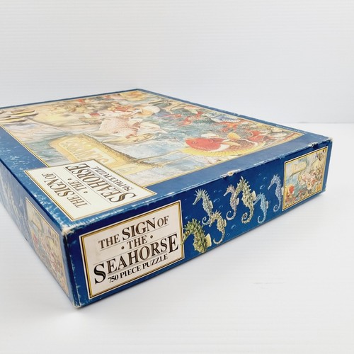 Graeme Base 1992 Sign Of The Seahorse 750 Piece Jigsaw Puzzle The Seahorse Cafe - Picture 14 of 16