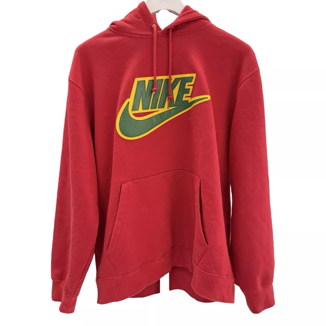 Sweat shirt Nike x Supreme en cuir appliqué streetwear CK6225 687 XLarge xL
