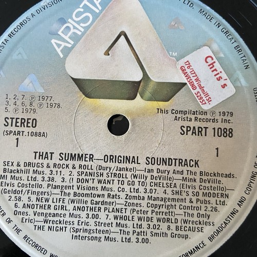 THAT SUMMER! (1979) movie soundtrack Vinyl LP Elvis Costello Ramones Patti Smith - Picture 6 of 6