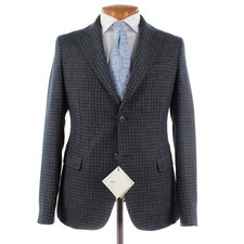 Pal Zileri NWT Wool Blend Sport Coat Size 50 40 US In Blue Brown