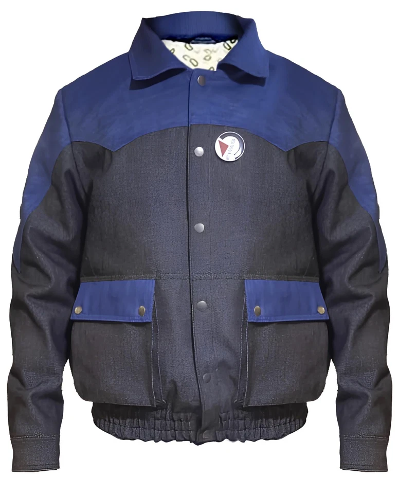 Chaqueta vaquera Regreso al futuro años 80 | Hecha a mano Marty McFly Regreso al futuro Foto 3 de 4