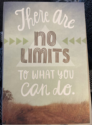 Hallmark Happy Birthday  There Are No Limits  Greeting Card New 
