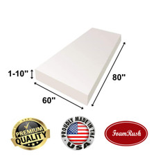 FoamRush 60" x 80  Queen Size Mattress High Density Upholstery Foam USA