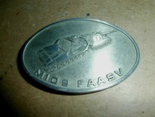 Vintage Metal Belt Buckle M109 FAASV Military Tank