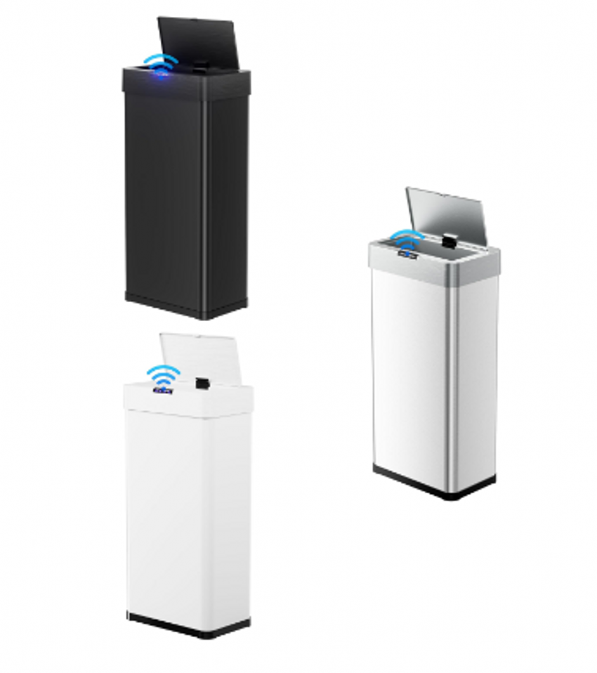 13.2 Gal Automatic Trash Can for Kitchen Stainless Steel Motion Sensor Trash Can