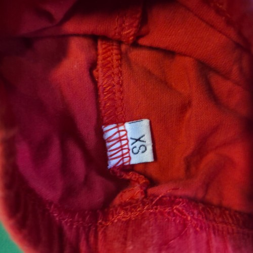 Girls Red Leggings w/Ruffle bottom XS - Picture 3 of 3