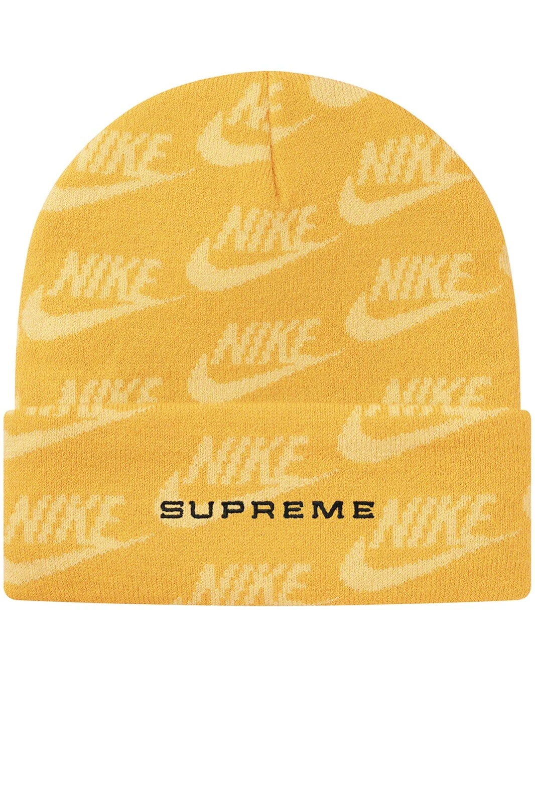 Supreme Nike logo menotté beanie jaune pâle   ÉPUISÉ !