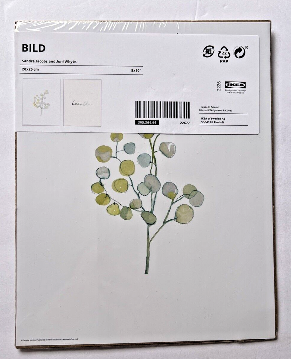 IKEA BILD Poster Breathe 2 Pack 8 x 10