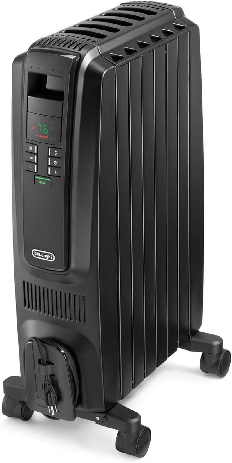 Delonghi Dragon Digital Oil Filled Radiator Heater, 1500W Electric Space Heater