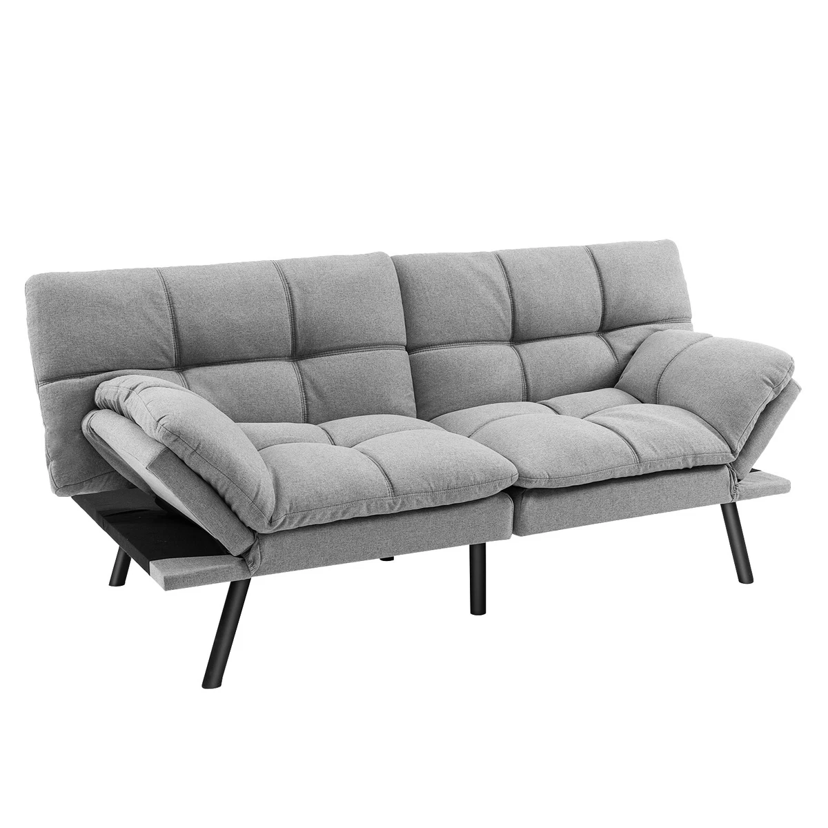 Convertible Futon Sofa Bed Memory Foam