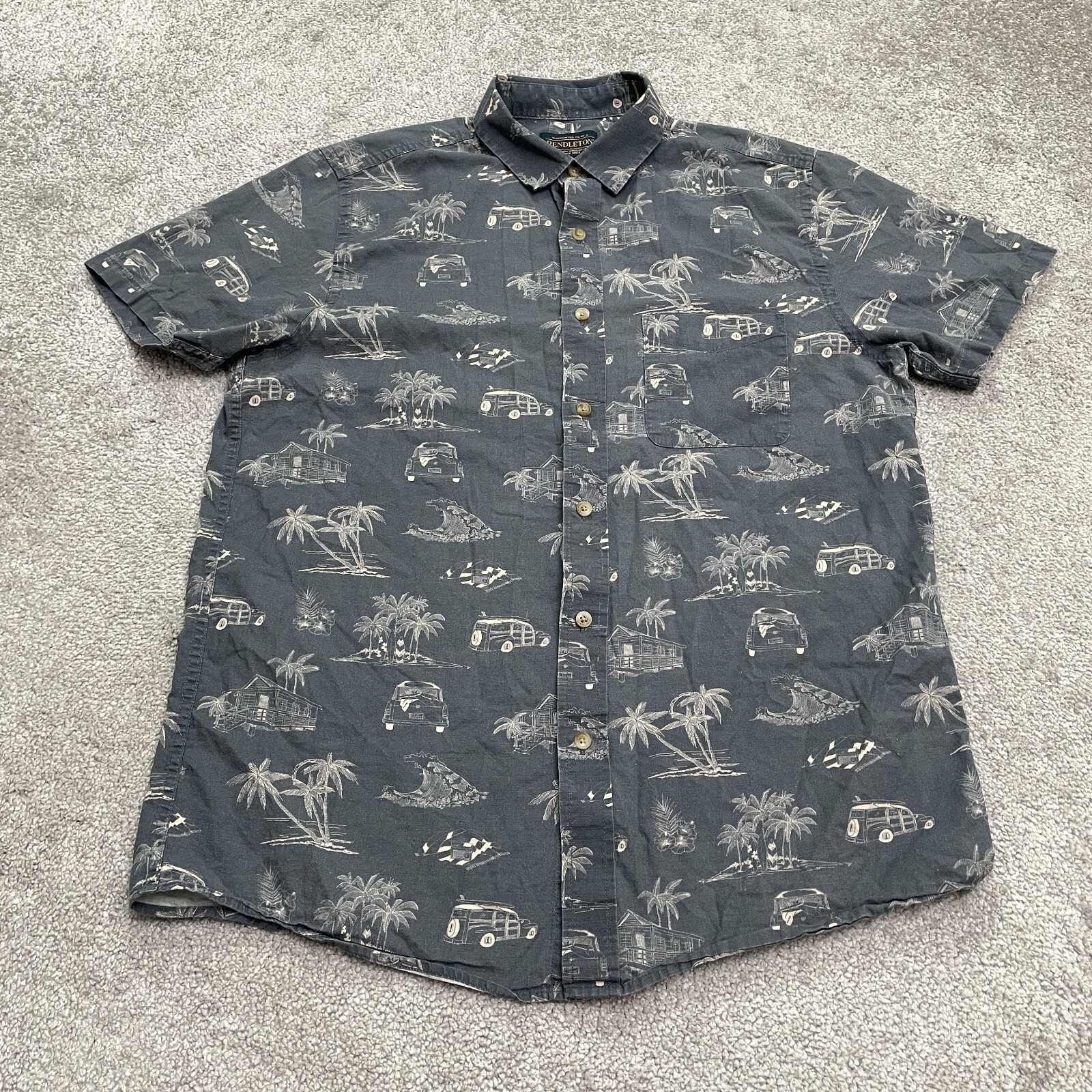 Pendleton Beach Vacation Button Down Shirt Mens M… - image 1