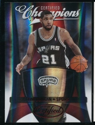 2009-10 Panini Certified Champions Red Tim Duncan /250 #15 San Antonio Spurs NBA