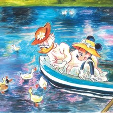 Daisy and Minnie inspired by Claude Monet - Tony Fernandez - Exclusive Edition