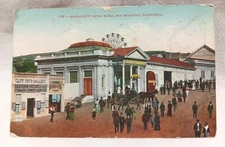 Sutro Baths ENTRANCE  San Francisco 1907-1915 Good Unposted See Photo # 3