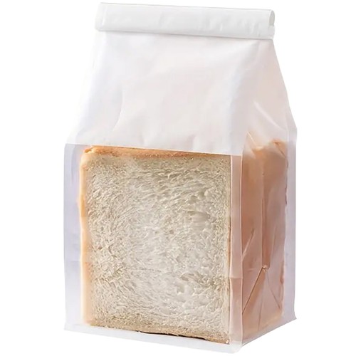 50 un. bolsas de lata para panadería pastelería con ventana transparente bolsa inferior plana de pie - Imagen 9 de 10